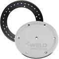 Weld Oval Beadlock Ring 15in. (16-Hole/Bolt-On) - Black w/6-Dzus Cover