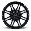 RAVINE 17X8 5X135/139.7 ET0 CB87.1 GLOSS BLACK MILLED