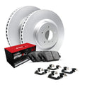 R1 Concepts Brake Rotors - Carbon Coated w/ Optimum Oe Pads Hdw Fits Subaru BRZ