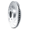 DFC 16-20 BMW X5 Rear Right Dimpled & Slotted Silver Brake Rotor