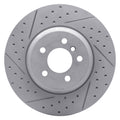 DFC 11-19 BMW ActiveHybrid 5 Front Left Drilled & Slotted Geoperformance Rotor