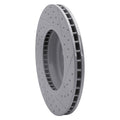 DFC 11-19 BMW ActiveHybrid 5 Front Left Drilled & Slotted Geoperformance Rotor