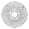 R1 04-09 Audi S4 Front Right Drilled & Slotted Geoperformance Rotor