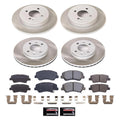 Power Stop 12-17 Hyundai Accent Front and Rear Semi-Coated Rotor Kit