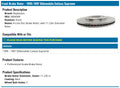 StopTech Drilled Sport Brake Rotor