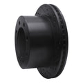 R1 00-02 Dodge Ram 4000 (Mexico) Rear Right Drilled & Slotted Black Brake Rotor