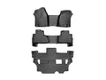 WeatherTech Black Front and Rear Floorliners - Over The Hump Fits -20-20 Chevrolet GMC 445431-446072