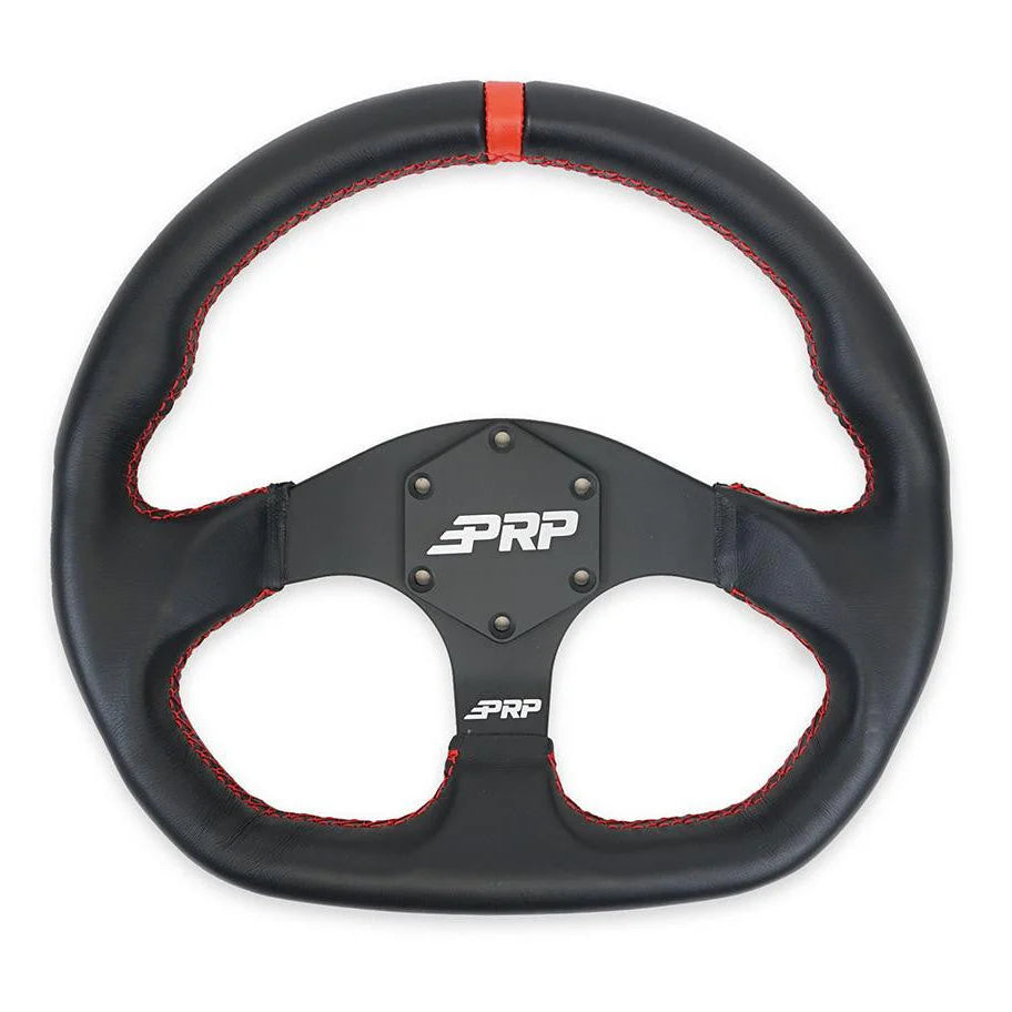 Comp R Leather Steering Wheel Red