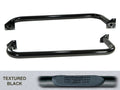 Tube Side Step Kit, Round, 3 Inch, Black; 87-95 Jeep Wrangler YJ