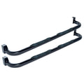 Deezee 02-09 Dodge Ram Tubes - 3In Round Black Steel QuadCab