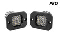 Diode Dynamics Stage Series C1 LED Pod Pro - White Flood Flush RBL (Pair)