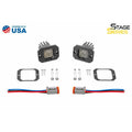 Diode Dynamics Stage Series C1 LED Pod Pro - White Flood Flush RBL (Pair)