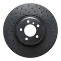 R1 07-08 BMW Alpina B7 Front Right Drilled Black Brake Rotor