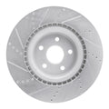 DFC 12-25 Dodge Durango Front Right Drilled & Slotted Silver Brake Rotor