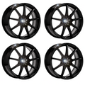 Enkei EDR9 17x7 5x100/114.3 45mm offset 72.6 Bore Diameter Black Wheel