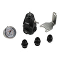 DeatschWerks DWR1000 AFPR + Pressure Gauge + 8AN Fittings - Anodized Black