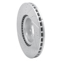 R1 10-17 Land Rover Range Rover Front Right Drilled & Slotted Silver Brake Rotor