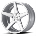 KM685 DISTRICT BRIGHT SILVER WITH MACHINED FACE 20 X 10.5 5X4.5 7.13 b/s 35 o/s