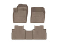 WeatherTech Tan Front Rear FloorLiner HP Fits -21-22 Rogue 451644-1-2IM