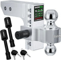 Rhino USA 6In Heavy Duty Drop Hitch - 2.5In (Silver)