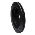 R1 03-05 Jaguar XJR Front Left Drilled & Slotted Black Brake Rotor