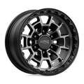 ~(30 lbs. 21X21X11)~ ALPINE 18x8 5x112.00 MATTE BRONZE W/ BLACK LIP (38 mm)