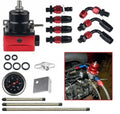 Fuelab 515 Carb Adjustable FPR 4-12 PSI (2) -6AN In (1) -6AN Return - Purple