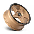 ~(30 lbs. 21X21X11)~ ALPINE 18x8 5x110.00 MATTE BRONZE W/ BLACK LIP (38 mm)