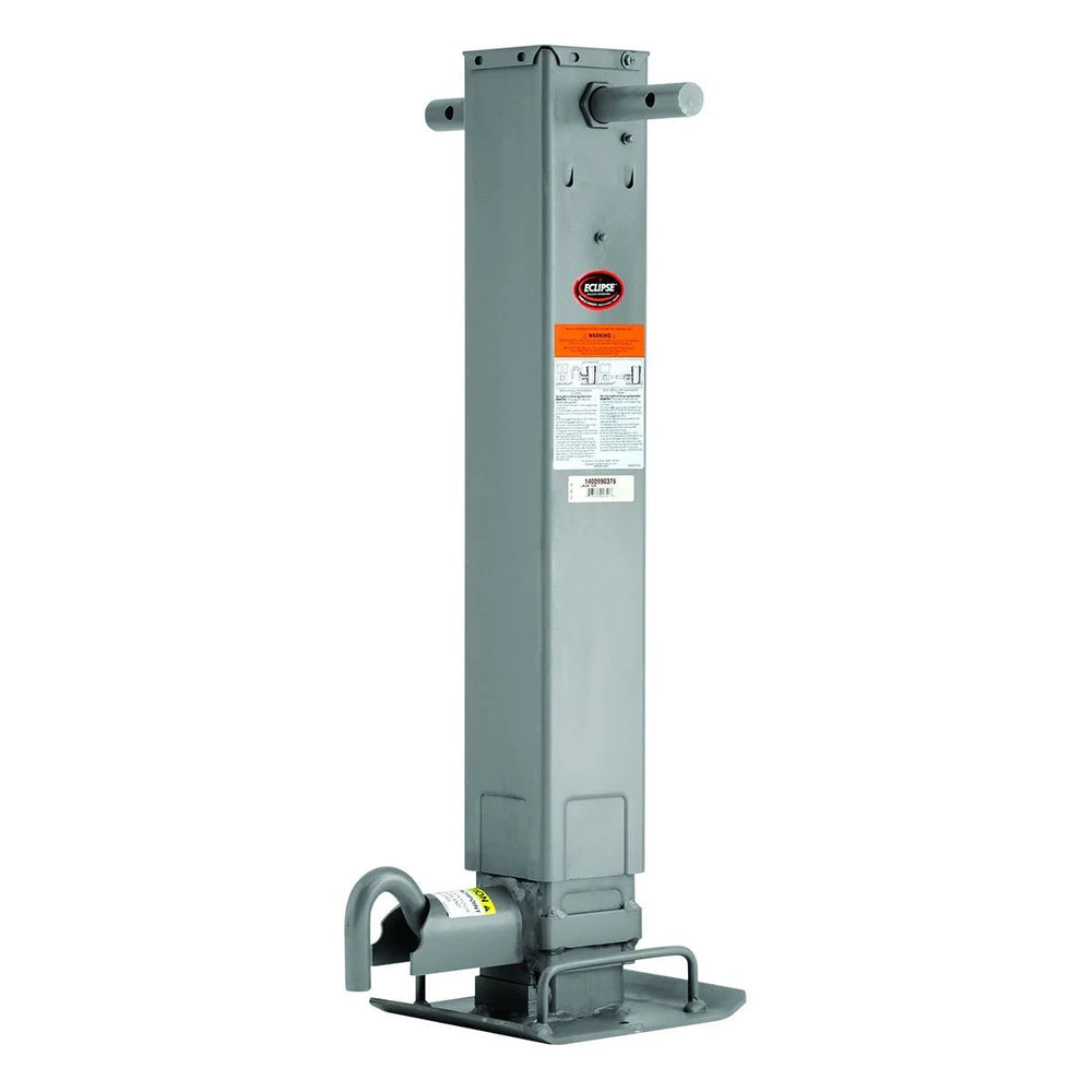 HD SQUARE TRAILER JACK 12000 LB SIDEWIND 121/2 IN TRAVEL NO HANDLE BLACK