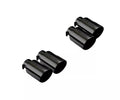 1819 MUSTANG GT/ECOBOOST TWIN QUAD BLACK TIP OPTION (TWIN 4 INCH TIPS)(WILL NOT