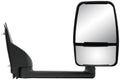 0318 MIRROR EXPRESS/ SAVANA TOWING PTM BLK DUAL LENS FOLD RH MANUAL
