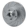 R1 01-05 Ford Explorer Sport Trac Front Left Drilled & Slotted Silver Brake Rotor