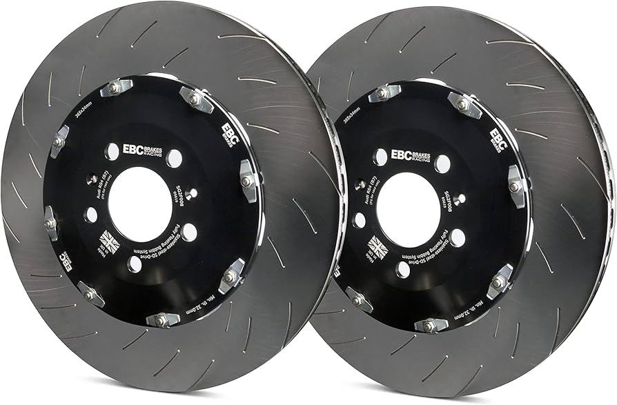 EBC Racing 2015+ Ford Mustang (6th Gen) 5.0L (w/Perf Package) SG Series One Piece Rear Rotors