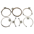 Brake Line Kit Jeep 1997-2006 TJ Wrangler; w o Unlimited Package w o ABS w Rear Disc Brakes; Nickel Copper Premium Brake Lines with Black Oxide Fittings; Includes 7 coiled brake lines with lengths and fittings made specifically for each location