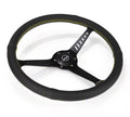 NRG Reinforced Steering Wheel (380mm/1in. Deep) Perforated Leather and Yellow Stitching