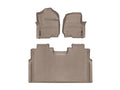 WeatherTech Tan Front and Rear Floorliners Fits -20-26 F-250 F-350 F-450 F-550 4510121-456974