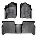 WeatherTech 08-11 Nissan Titan Front and Rear Floorliners - Black