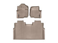 WeatherTech Tan Front and Rear Floorliners Fits -20-24 F-150 45697-1-4