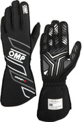 OMP ONE-S GLOVES my2025 FIA 8856-2018 ANTHRACITE / FLUO YELLOW SZ XS