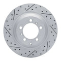 R1 19-26 Audi E-Tron Gt Rear Left Drilled & Slotted Geoperformance Rotor
