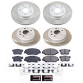 Power Stop 02-04 Honda CR-V Front and Rear Semi-Coated Rotor Kit