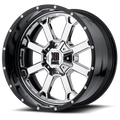 XD202 20X10 6X135/5.5 CHR BLK MILL LP -18MM