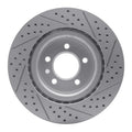 R1 05-09 Land Rover Range Rover Sport Front Left Drilled & Slotted Geoperformance Rotor