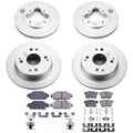Power Stop 91-93 Honda Accord Front & Rear Z17 Evolution Geomet Coated Brake Kit