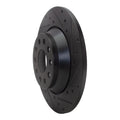 R1 16-25 Audi Q5 Sportback Front Right Drilled & Slotted Black Brake Rotor