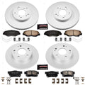 Power Stop 03-07 Honda Accord Front & Rear Z17 Evolution Geomet Coated Brake Kit