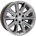 20 IN REPLICA WHEEL CV73 FITS CHEVROLET TAHOE RIM 20X8.5 BLACK WHEEL