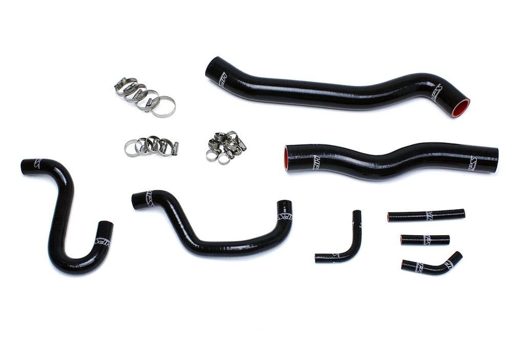HPS Performance Reinforced Black Silicone Radiator + Heater Hose Kit Coolant for Hyundai 12-16 Genesis Coupe 3.8L V6 Left Hand Drive