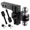 Rhino USA 8In Heavy Duty Drop Hitch - 2In (Black)