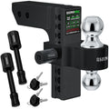 Rhino USA 8In Heavy Duty Drop Hitch - 2In (Black)
